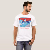 Supergeleider-cartoon T-shirt (Voorkant volledig)