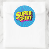 Supergeweldig Ronde Sticker (Tas)