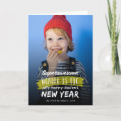 Supergeweldig Wonderistisch Jolly Gelukkig Jaar Feestdagen Kaart (Voorkant)