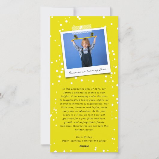 Supergeweldig Wonderistisch Jolly Gelukkig Jaar Feestdagenkaart (Achterkant)