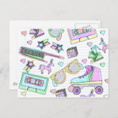 SuperGeweldige kleuren 80 Briefkaart (Voorkant / Achterkant)