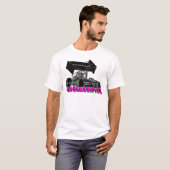 Supergewijzigde en roze letters t-shirt (Voorkant volledig)