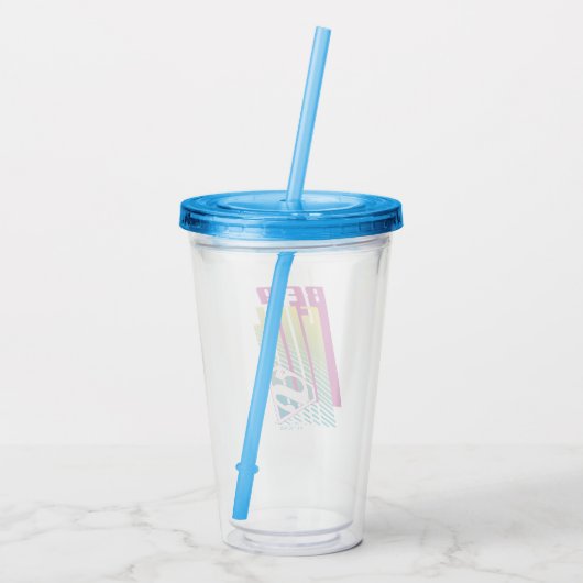 Supergirl-afbeelding Acryl Drinkbeker (Achterkant)