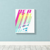 Supergirl-afbeelding Canvas Afdruk (Insitu (Houten vloer))