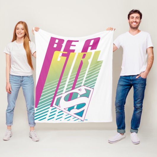 Supergirl-afbeelding Fleece Deken (In situ)