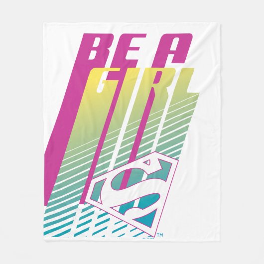 Supergirl-afbeelding Fleece Deken (Voorkant)