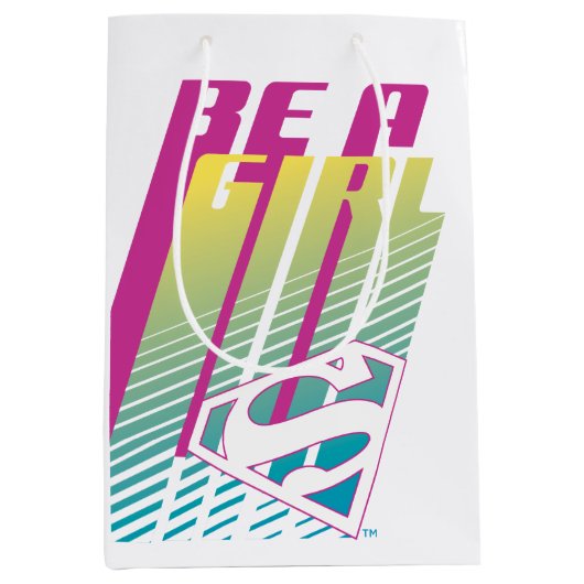 Supergirl-afbeelding Medium Cadeauzakje (Voorkant)