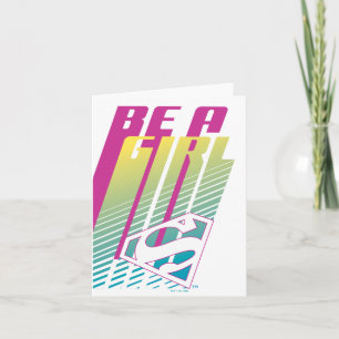 Supergirl-afbeelding Notitiekaartje