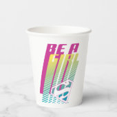 Supergirl-afbeelding Papieren Bekers (Achterkant)