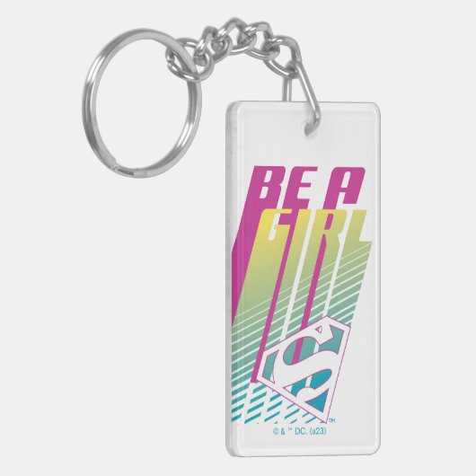 Supergirl-afbeelding Sleutelhanger (Voorkant Links)