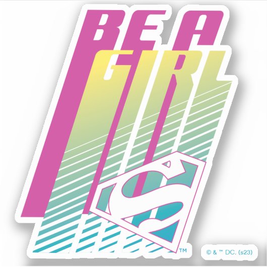 Supergirl-afbeelding Sticker (Voorkant)