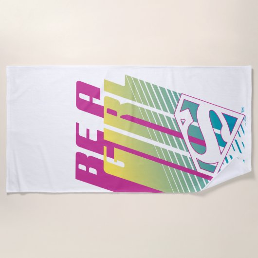 Supergirl-afbeelding Strandlaken (Voorkant)