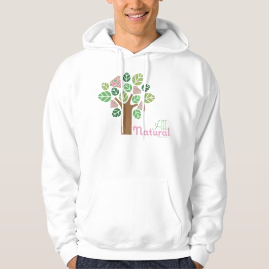 Supergirl Alle natuurlijke bomen Hoodie (Voorkant)
