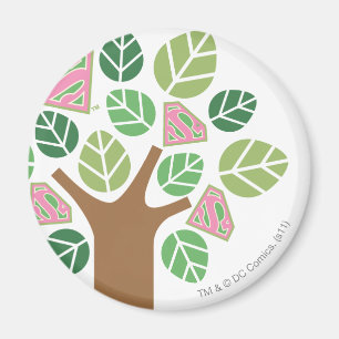 Supergirl Alle natuurlijke bomen Magneet