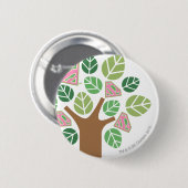 Supergirl Alle natuurlijke bomen Ronde Button 5,7 Cm (Voorkant /achterkant)