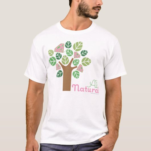 Supergirl Alle natuurlijke bomen T-shirt (Voorkant)