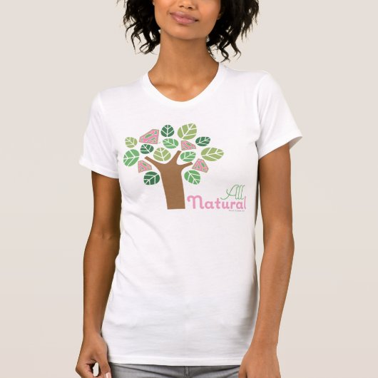 Supergirl Alle natuurlijke bomen T-shirt (Voorkant)