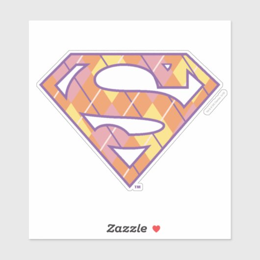 Supergirl Argyle Logo Sticker (Vel)