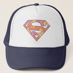 Supergirl Argyle Logo Trucker Pet