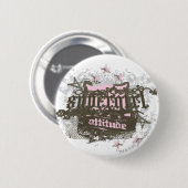 Supergirl Attitude Ronde Button 5,7 Cm (Voorkant /achterkant)