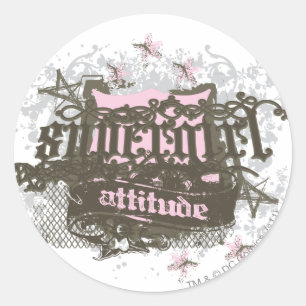 Supergirl Attitude Ronde Sticker