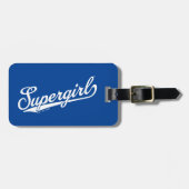 Supergirl Baseball All-Star Naam Logo Bagagelabel (Voorkant horizontaal)