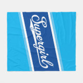 Supergirl Baseball All-Star Naam Logo Fleece Deken (Voorkant (Horizontaal))