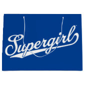 Supergirl Baseball All-Star Naam Logo Groot Cadeauzakje (Voorkant)