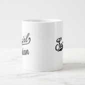 Supergirl Baseball All-Star Naam Logo Grote Koffiekop (Voorkant)