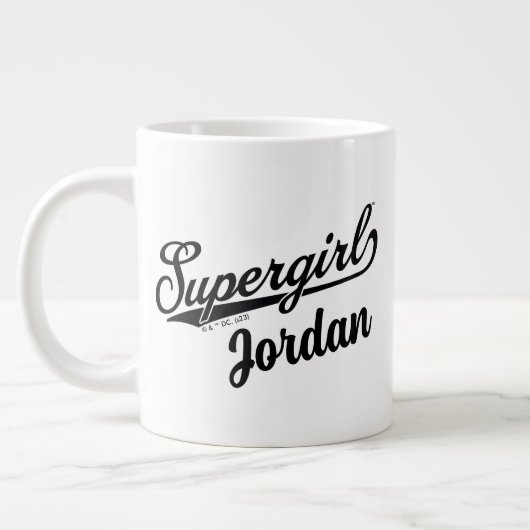 Supergirl Baseball All-Star Naam Logo Grote Koffiekop (Links)