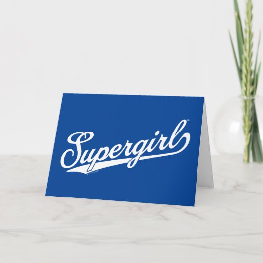 Supergirl Baseball All-Star Naam Logo Kaart (Voorkant)