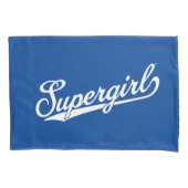 Supergirl Baseball All-Star Naam Logo Kussensloop (Voorkant)