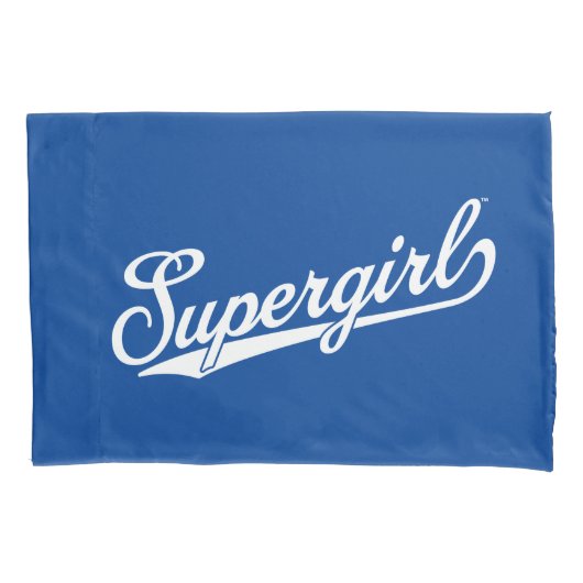 Supergirl Baseball All-Star Naam Logo Kussensloop (Voorkant)