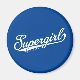 Supergirl Baseball All-Star Naam Logo Magneet