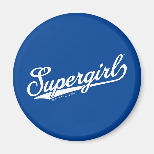 Supergirl Baseball All-Star Naam Logo Magneet (Voorkant)