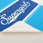 Supergirl Baseball All-Star Naam Logo Sherpa Deken (3/4)