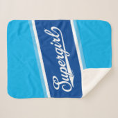 Supergirl Baseball All-Star Naam Logo Sherpa Deken (Voorkant (horizontaal))