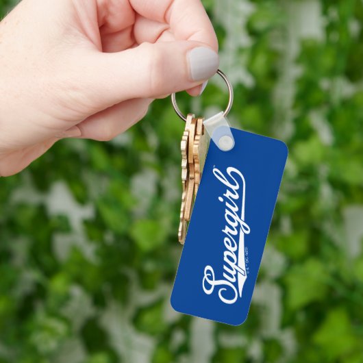 Supergirl Baseball All-Star Naam Logo Sleutelhanger (Hand)