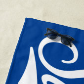 Supergirl Baseball All-Star Naam Logo Strandlaken (In situ)