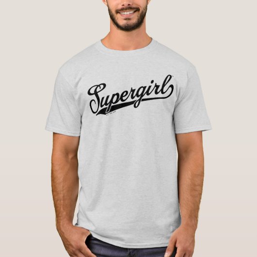 Supergirl Baseball All-Star Naam Logo T-shirt (Voorkant)