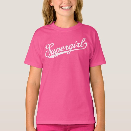 Supergirl Baseball All-Star Naam Logo T-shirt (Voorkant)