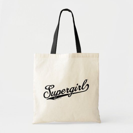 Supergirl Baseball All-Star Naam Logo Tote Bag (Voorkant)