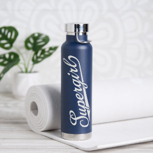 Supergirl Baseball All-Star Naam Logo Waterfles