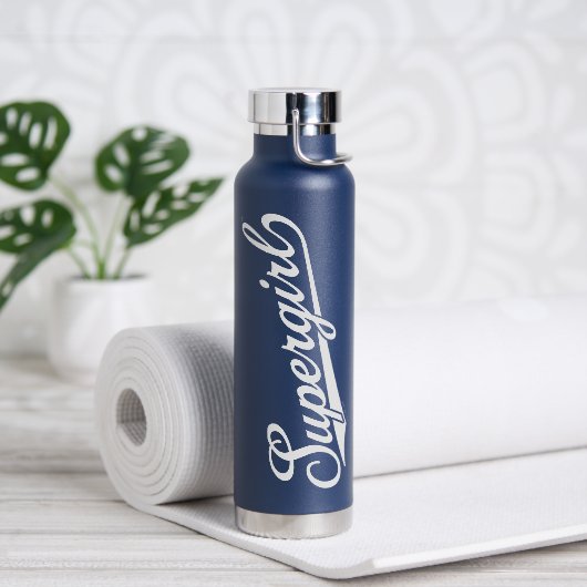 Supergirl Baseball All-Star Naam Logo Waterfles (Yoga)