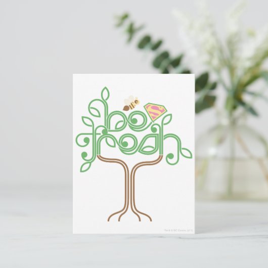 Supergirl Be Fresh Briefkaart (Staand voorkant)