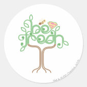 Supergirl Be Fresh Ronde Sticker (Voorkant)