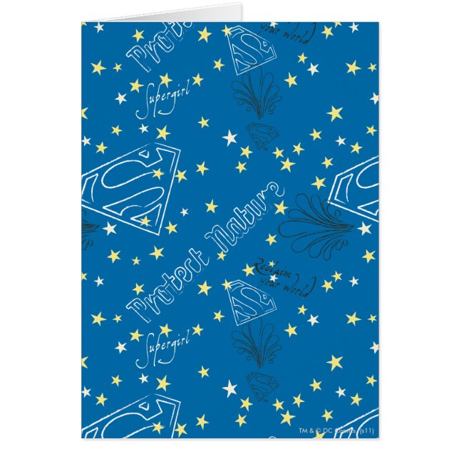 Supergirl Bescherm Natuur Patroon (Voorkant)