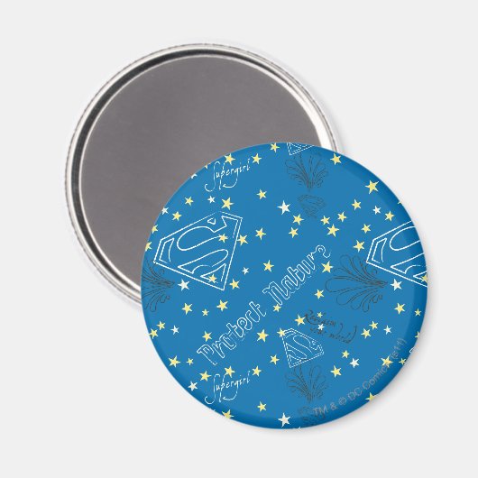 Supergirl Bescherm Natuur Patroon Magneet (Voorkant / Achterkant)