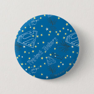 Supergirl Bescherm Natuur Patroon Ronde Button 5,7 Cm