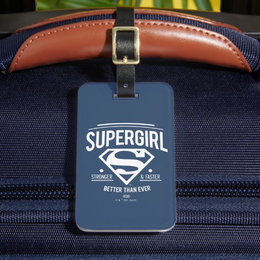 Supergirl beter dan ooit grafische weergave bagagelabel (Voorkant Insitu 2)